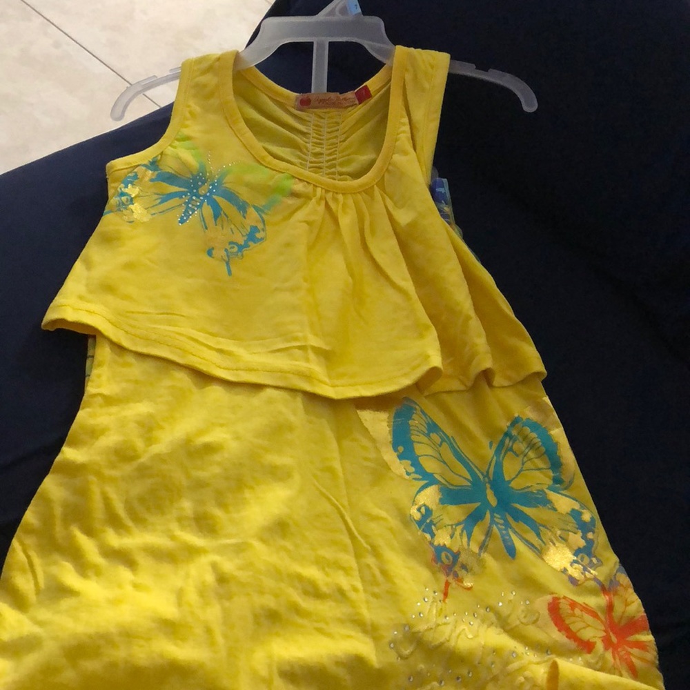 Yellow set tank and leggings